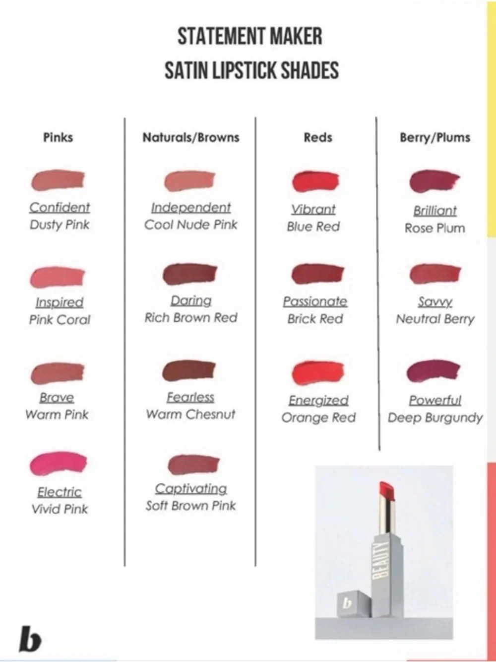beautycounter ELECTRIC  Pink Lipstick - Vibrant Pink Shade